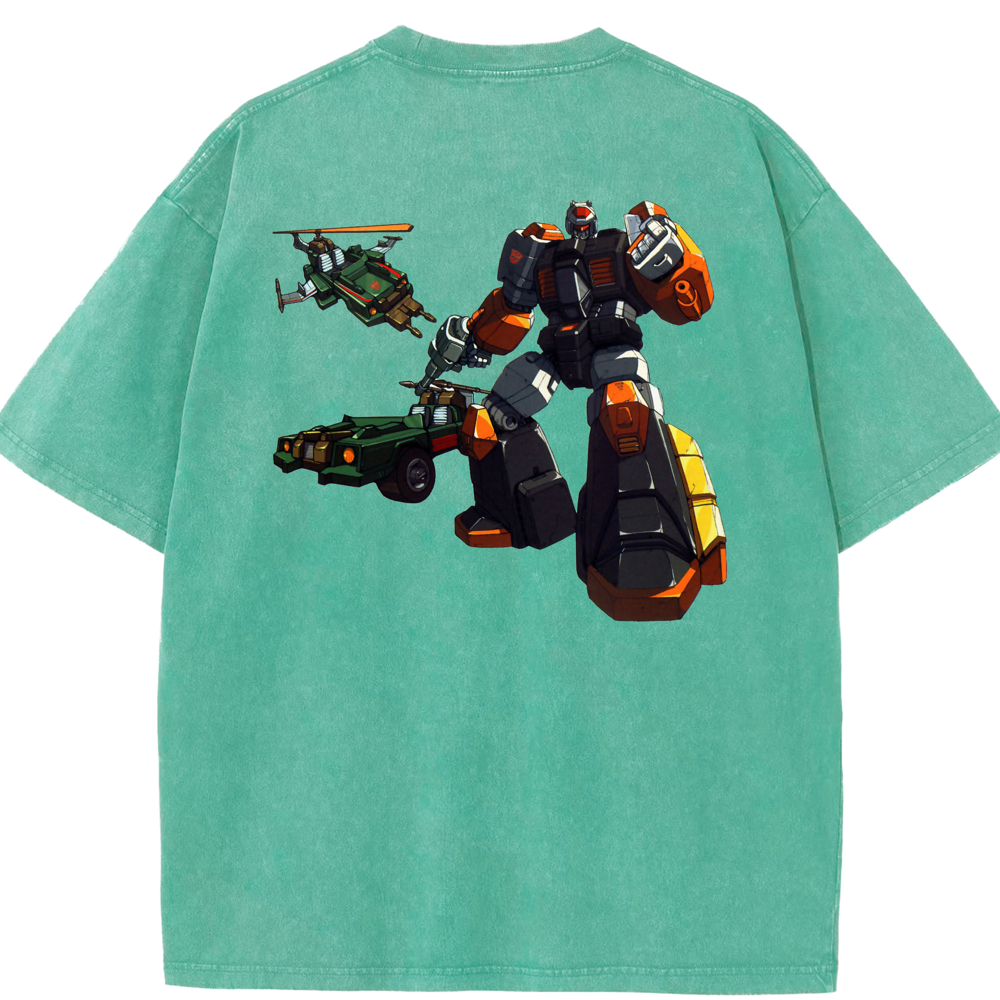 （画像用）  綿100% ヴィンテージ風 半袖Tシャツ（背面プリント）